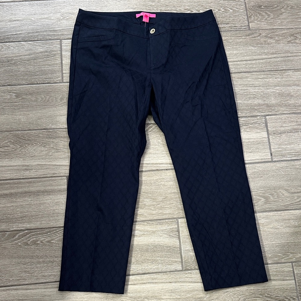 Lilly Pulitzer midnight navy Kelly skinny ankle. NWT 14 short. Read description